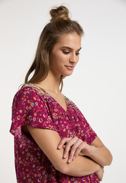 usha FESTIVAL Women's Summer Dress With Floral Print