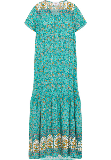 usha FESTIVAL Women's Summer Dress With Floral Print