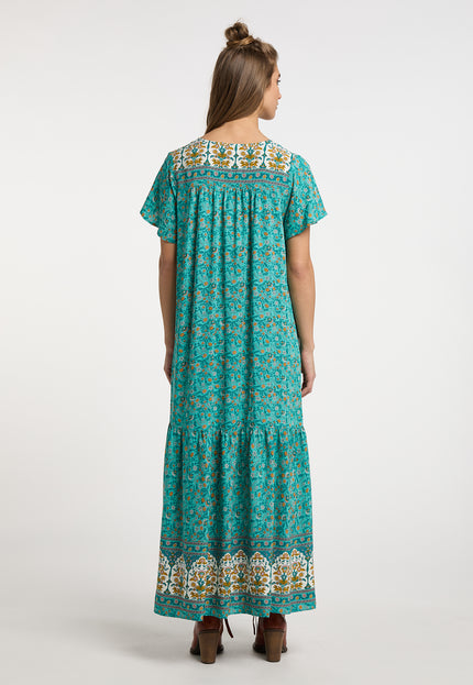 usha FESTIVAL Women's Summer Dress With Floral Print