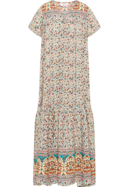 usha FESTIVAL Women's Summer Dress With Floral Print