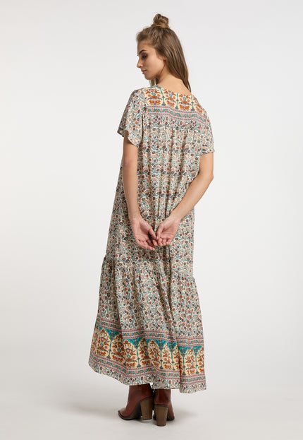 usha FESTIVAL Women's Summer Dress With Floral Print