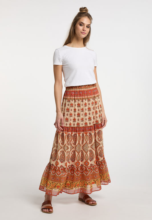 usha FESTIVAL Women's Tiered Skirt