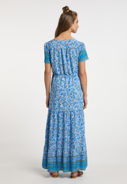 usha FESTIVAL Women's Floral Print Maxi Dress