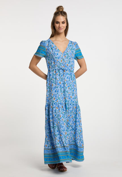usha FESTIVAL Women's Floral Print Maxi Dress