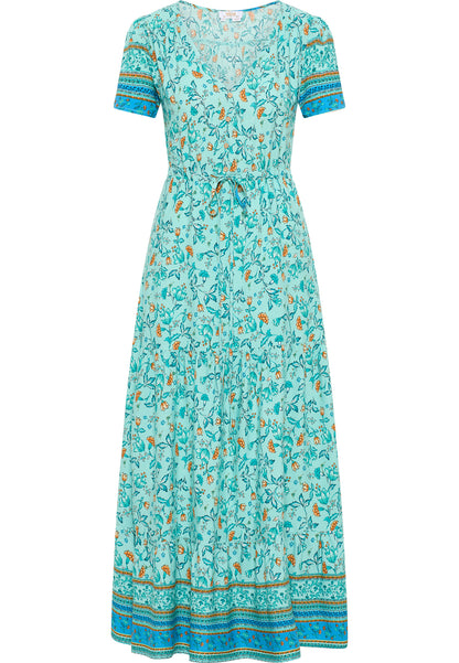 usha FESTIVAL Kobiety Kwiatowy Print Maxi Sukienka