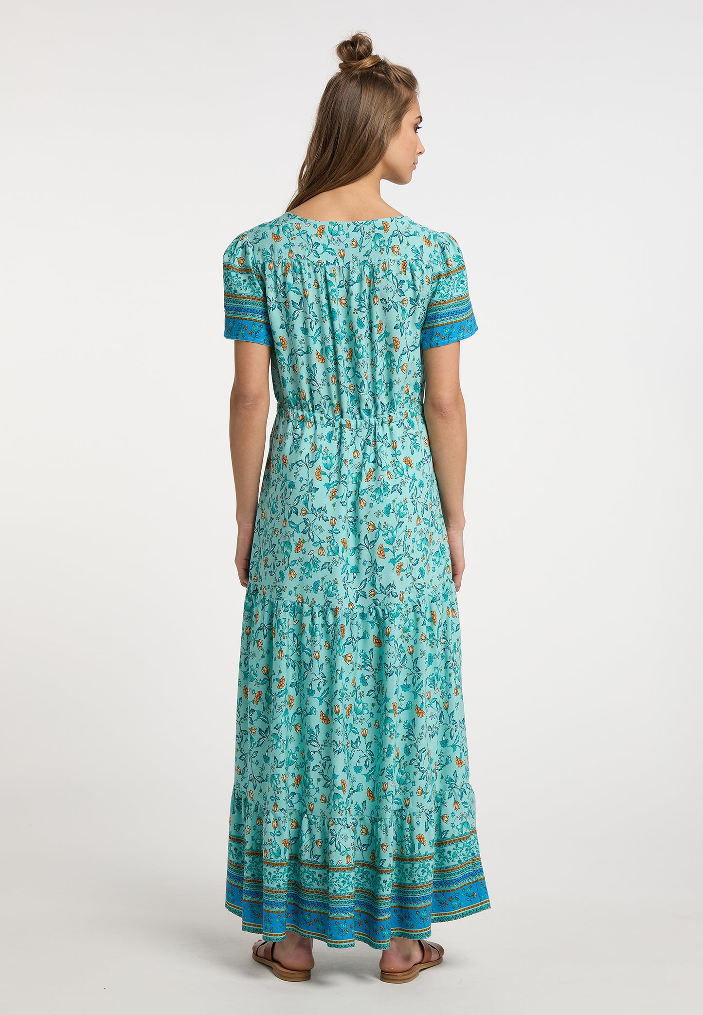 usha FESTIVAL Kobiety Kwiatowy Print Maxi Sukienka