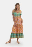 Peach Multicolored