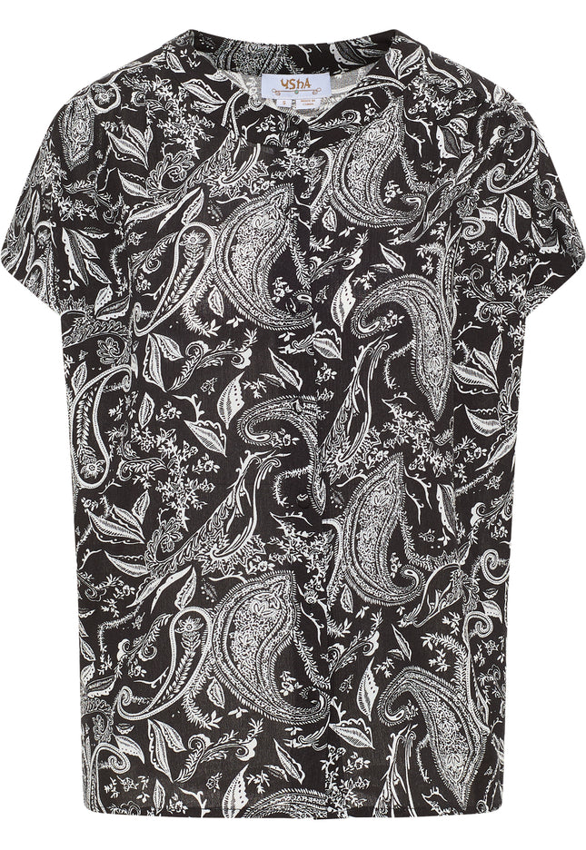 usha FESTIVAL Women's Short Sleeve Blouse