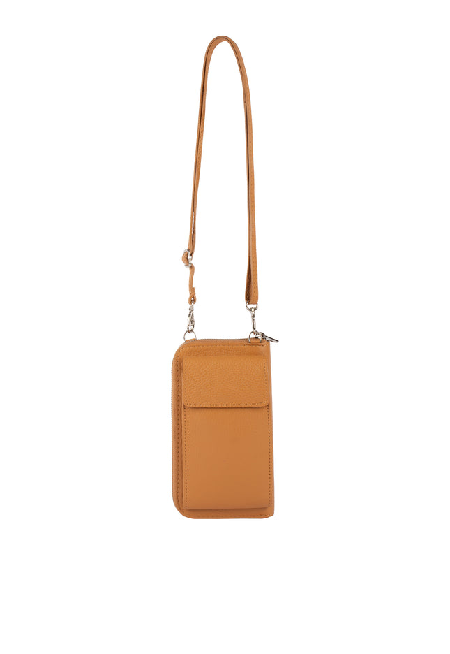 usha Damen Leder Geldbörse und Handy Tasche