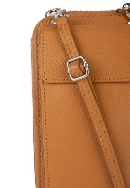 usha Damen Leder Geldbörse und Handy Tasche