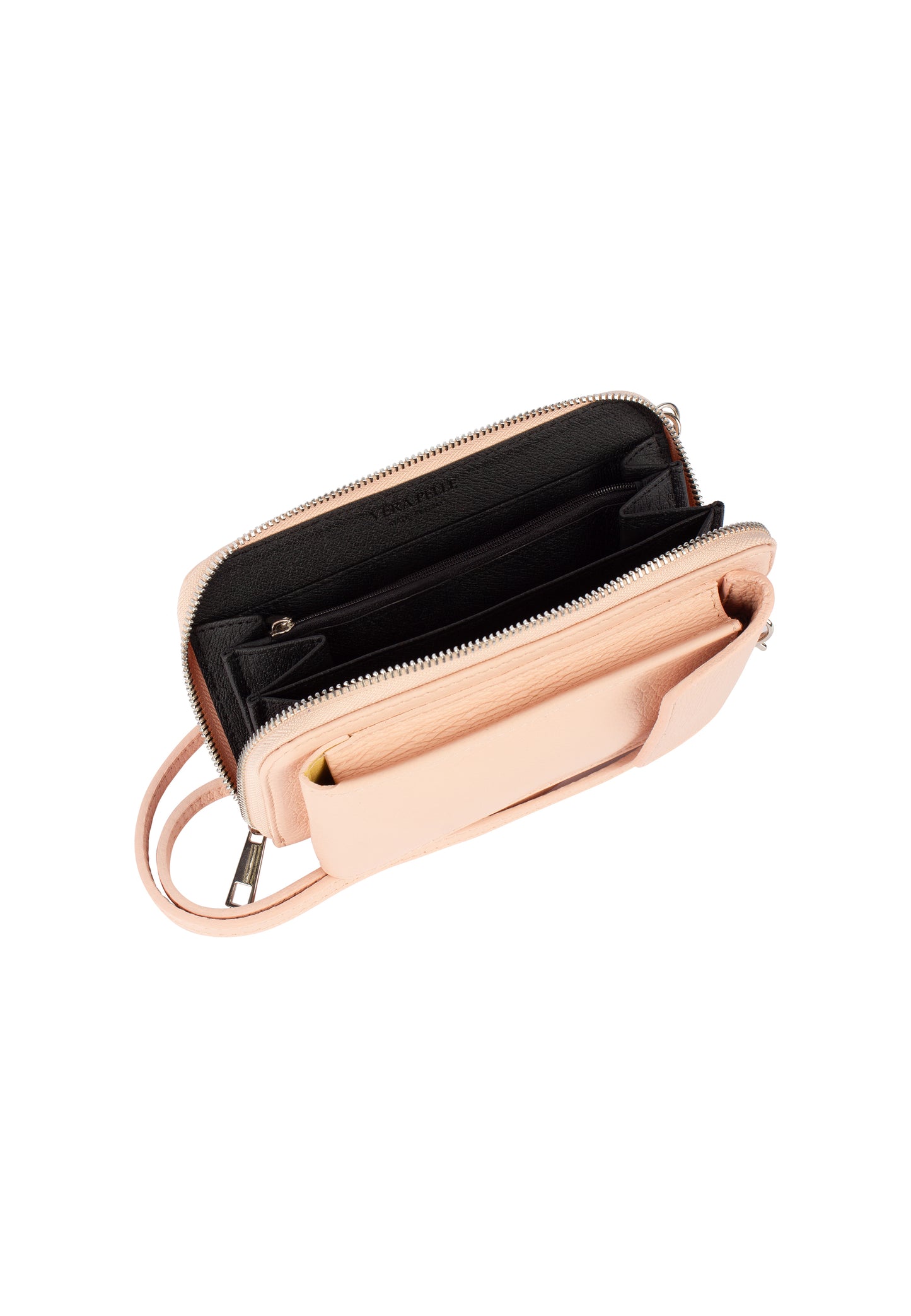 usha Damen Leder Geldbörse und Handy Tasche