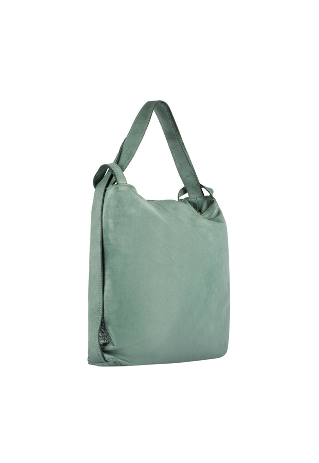usha FESTIVAL Damen geflochtene Lederhandtasche