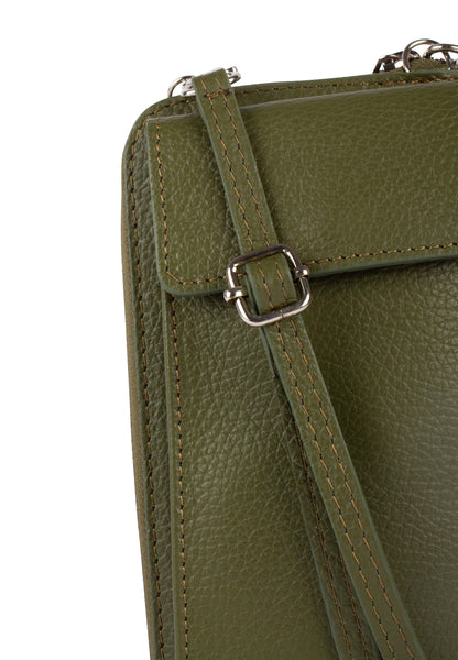 usha Damen Leder Geldbörse und Handy Tasche