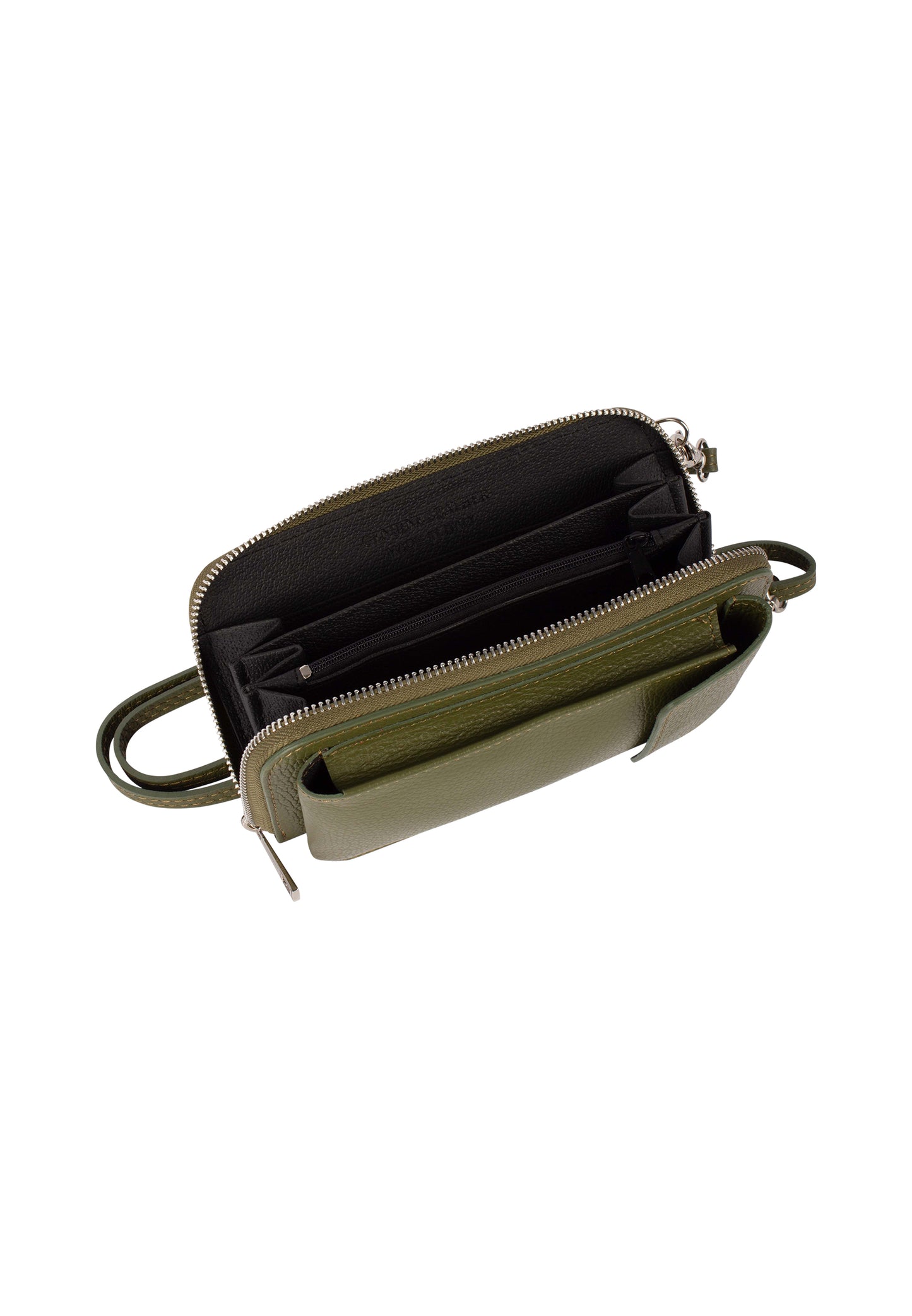 usha Damen Leder Geldbörse und Handy Tasche