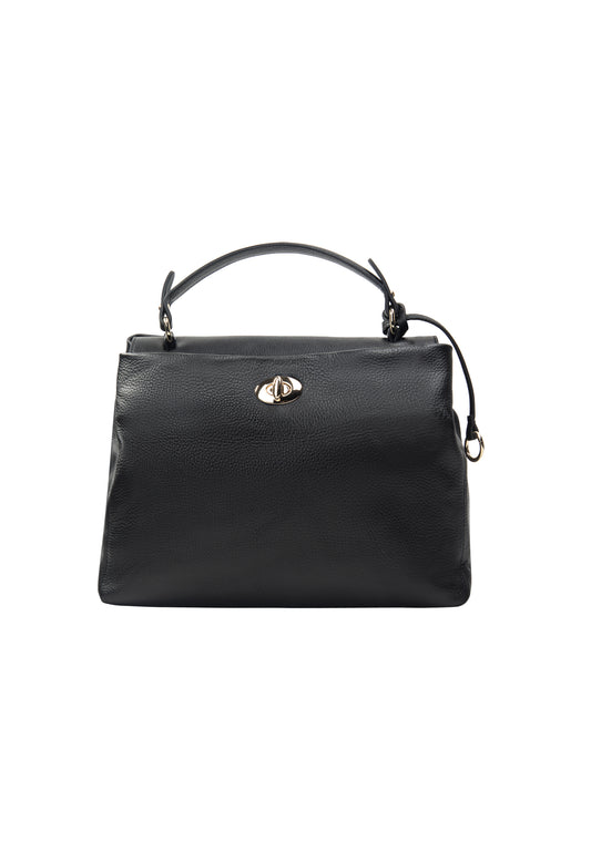 usha BLACK LABEL Damen Lederhandtasche