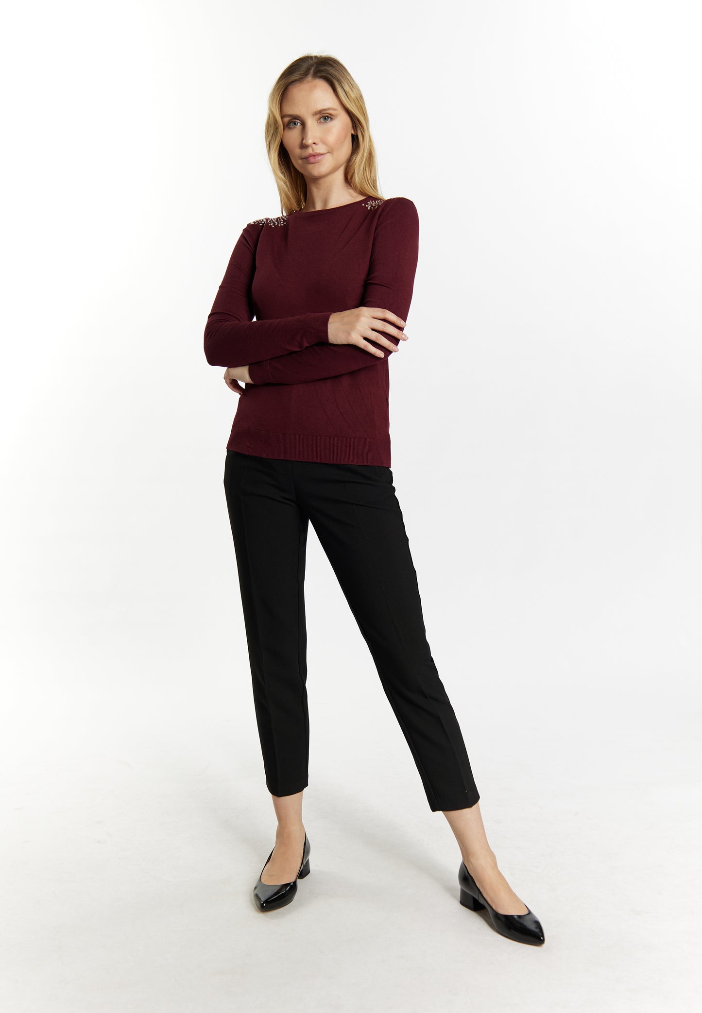 usha BLACK LABEL Women's Knitted Sweater