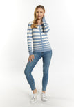 Denim Blue Wool White