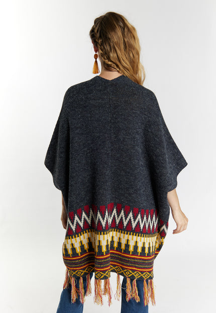usha FESTIVAL Women's Knit Poncho