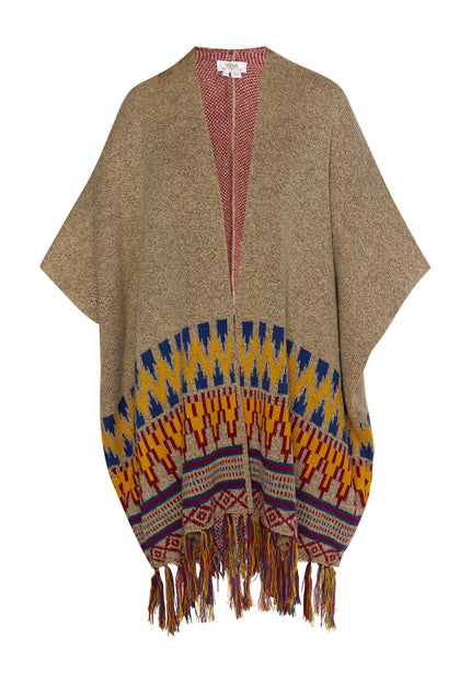 usha FESTIVAL Women's Knit Poncho
