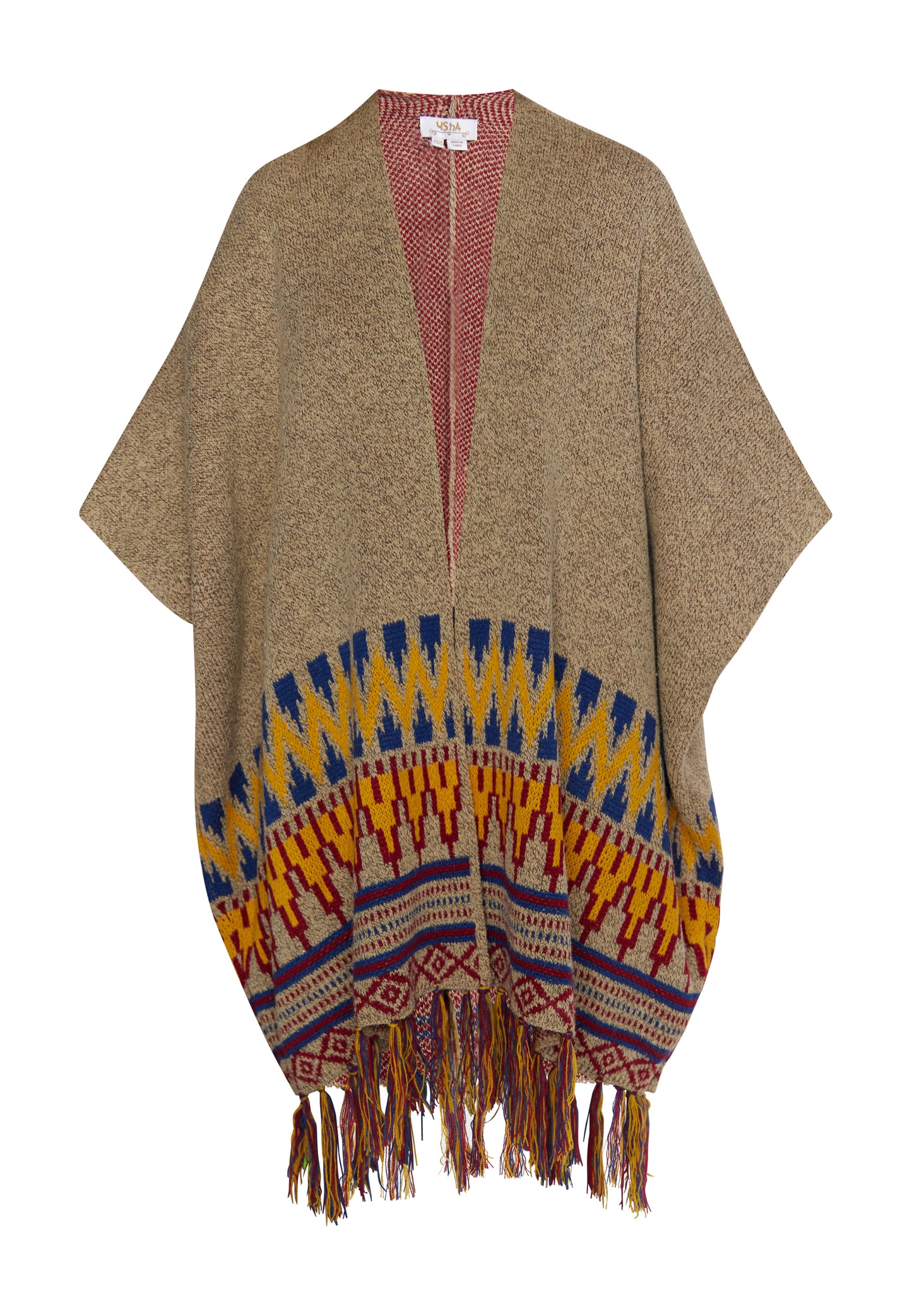 usha FESTIVAL Kobiety Sweter Poncho