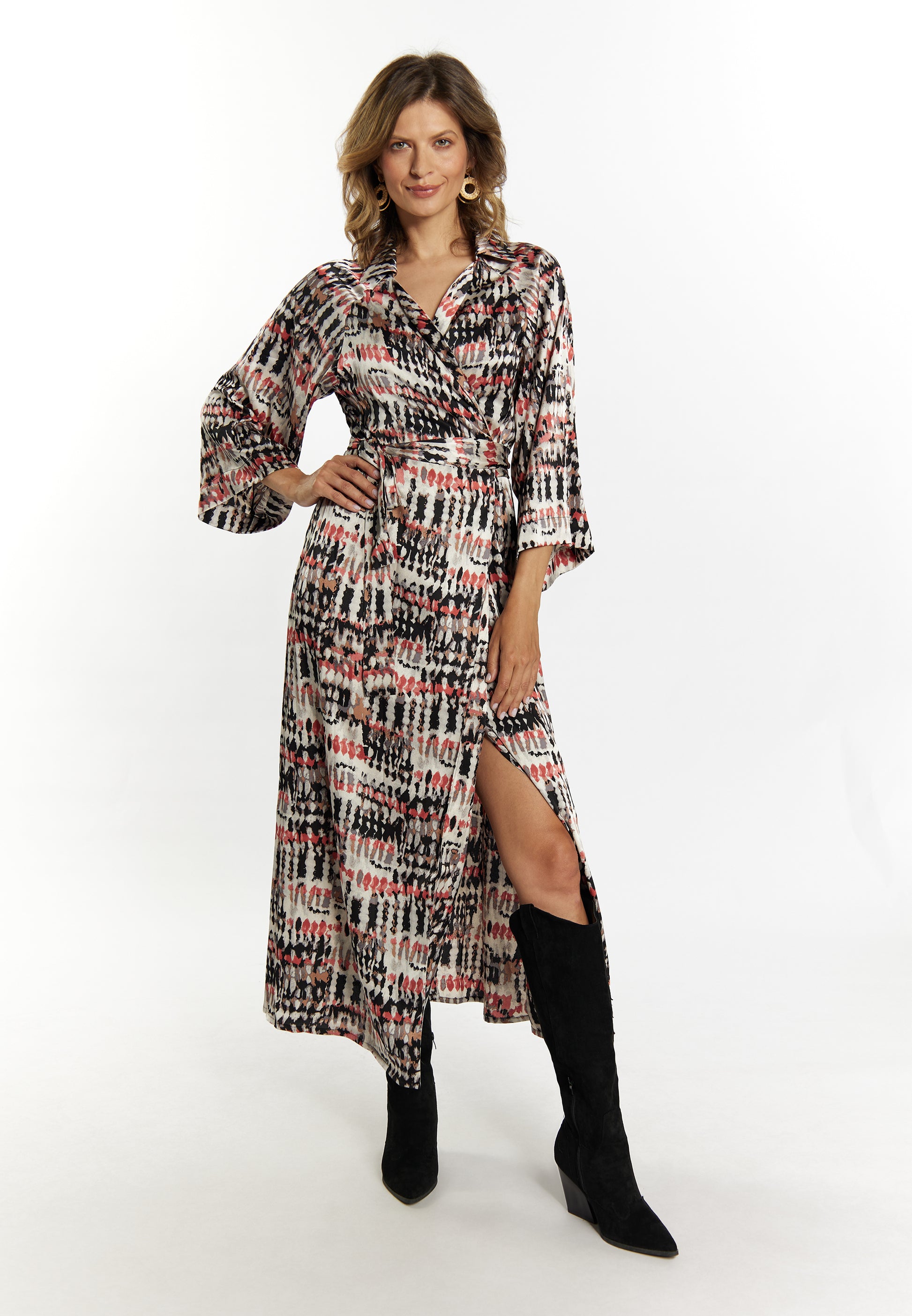 usha FESTIVAL Women's Wrap Dress