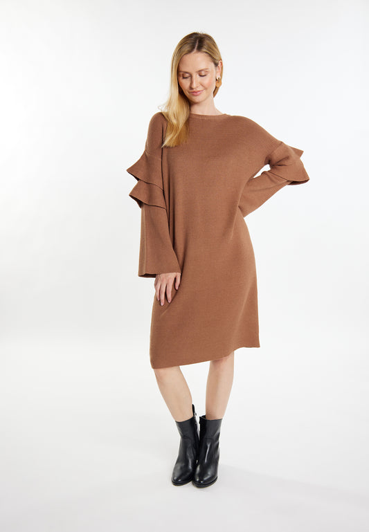 usha WHITE LABEL Damen's Strick Kleid'