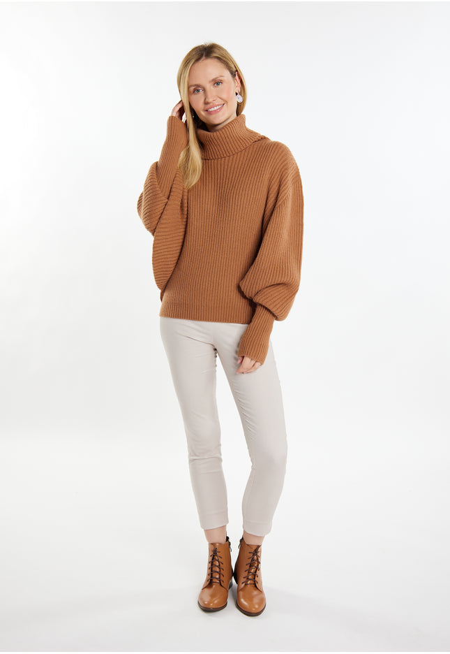 usha WHITE LABEL Women's Turtleneck Sweater