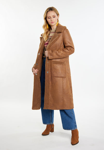 usha FESTIVAL Women's Fake Fur Coat
