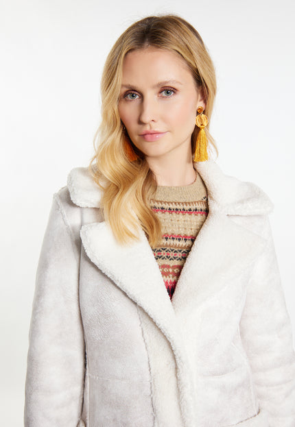usha FESTIVAL Women's Fake Fur Coat