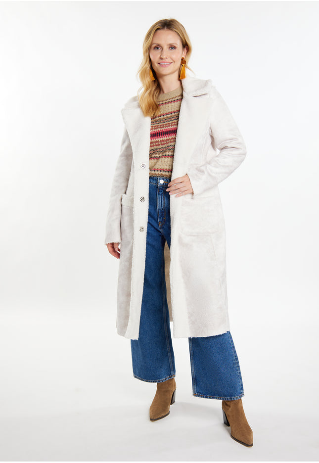 usha FESTIVAL Women's Fake Fur Coat