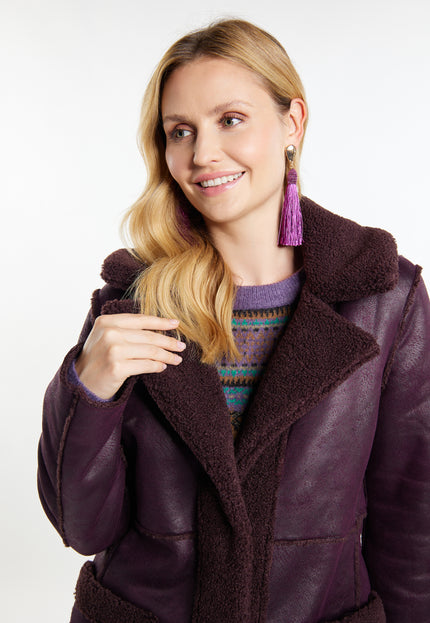 usha FESTIVAL Women's Fake Fur Coat
