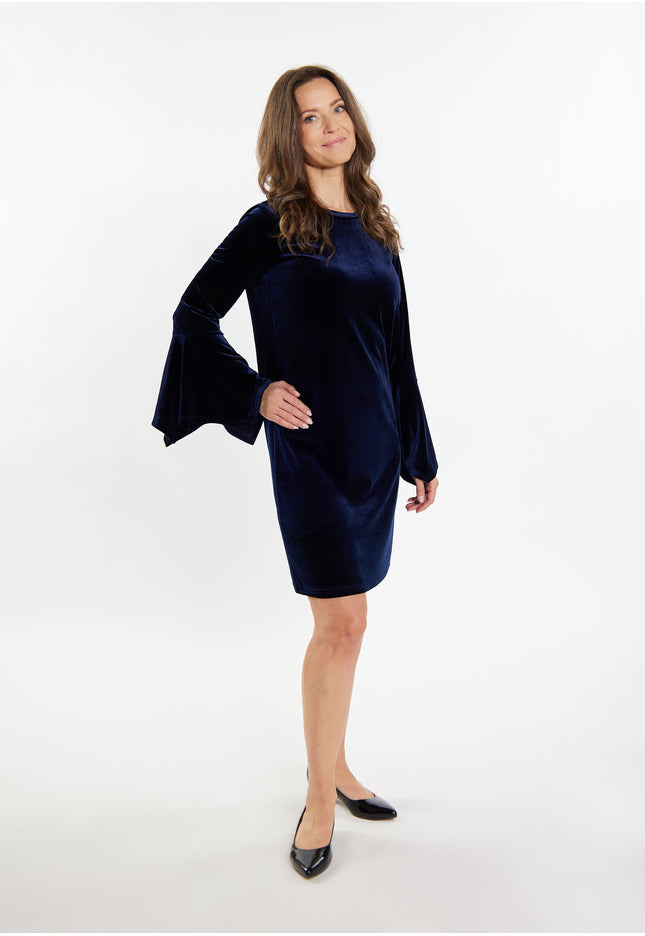 usha Damen Samt Mini Kleid