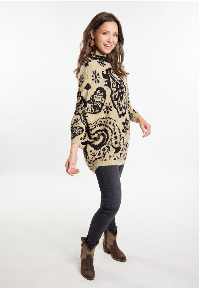 usha FESTIVAL Women's Poncho Sweater