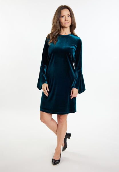 usha Women's Velvet Mini Dress