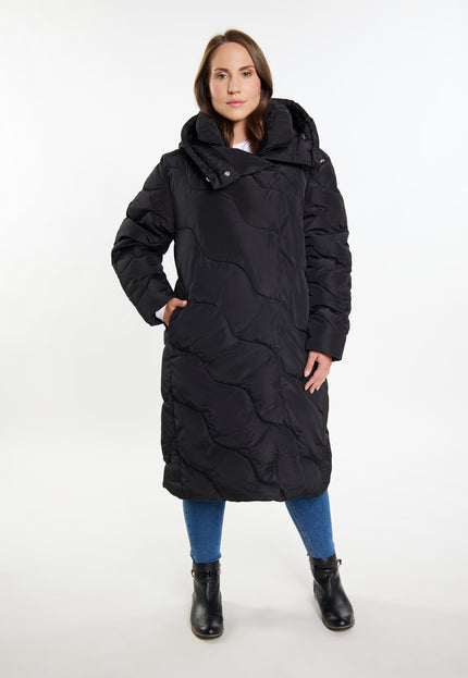 usha Damen Lange Steppjacke
