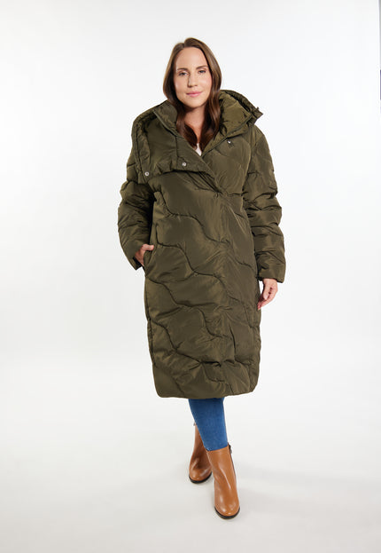 usha Damen Lange Steppjacke