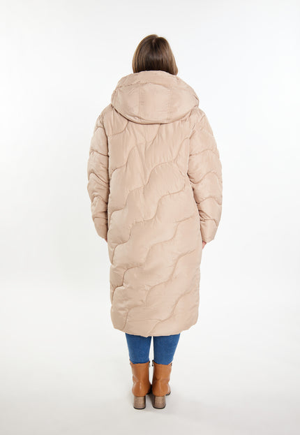 usha Damen Lange Steppjacke