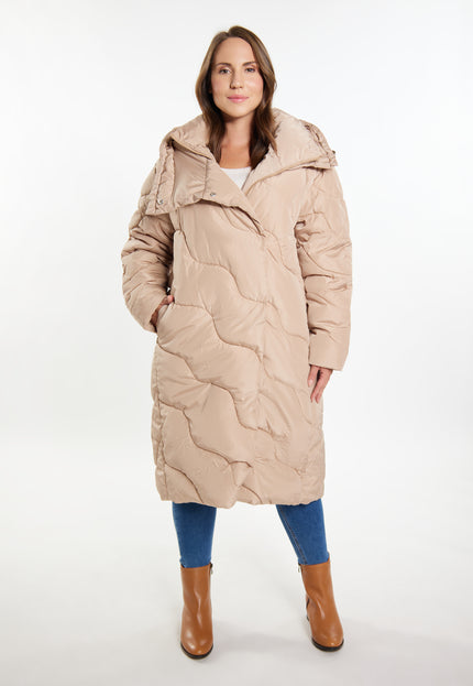 usha Damen Lange Steppjacke