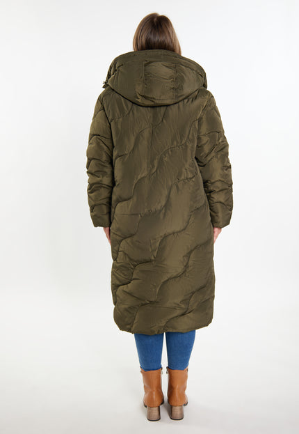 usha Damen Lange Steppjacke