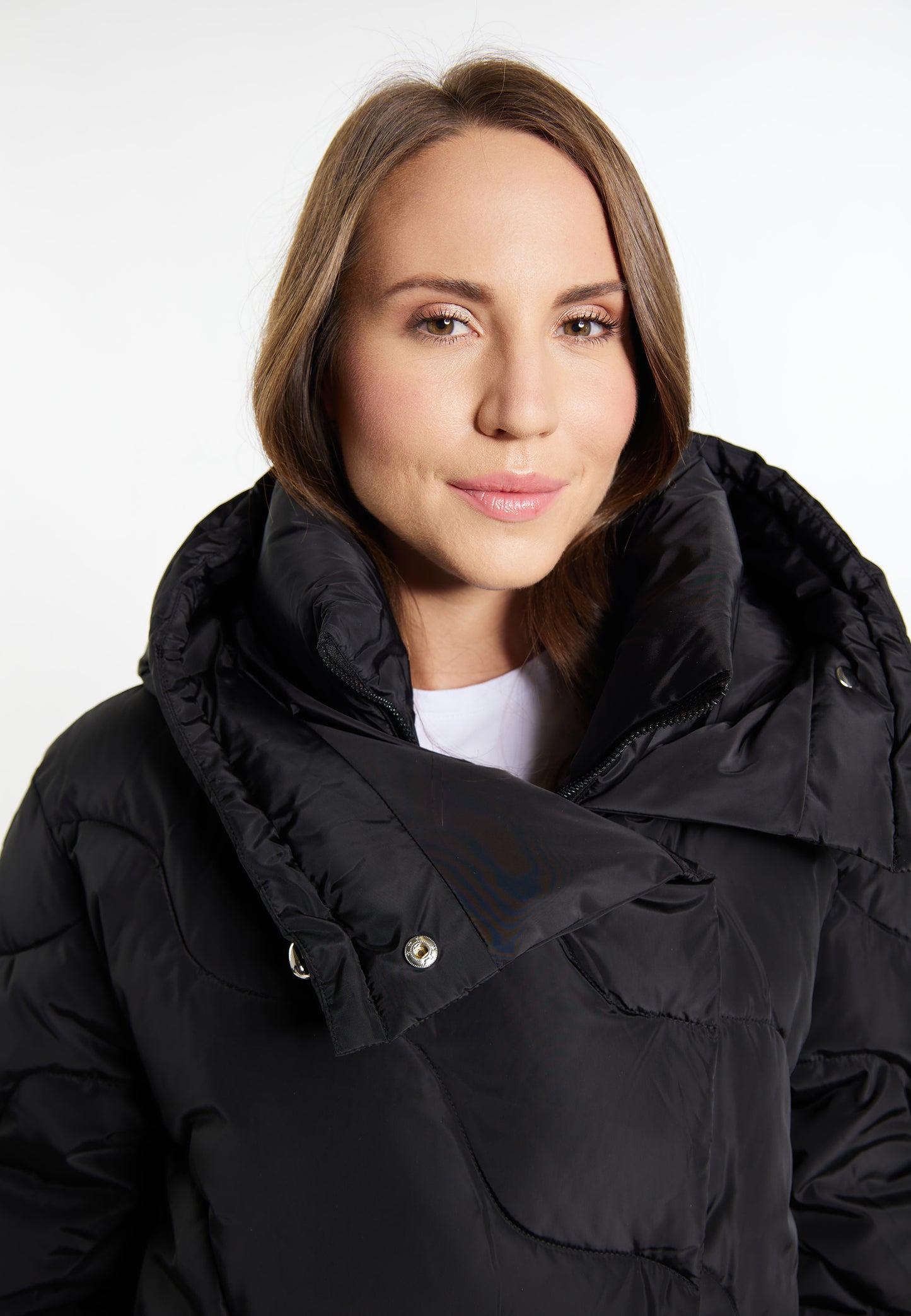 usha Damen Lange Steppjacke