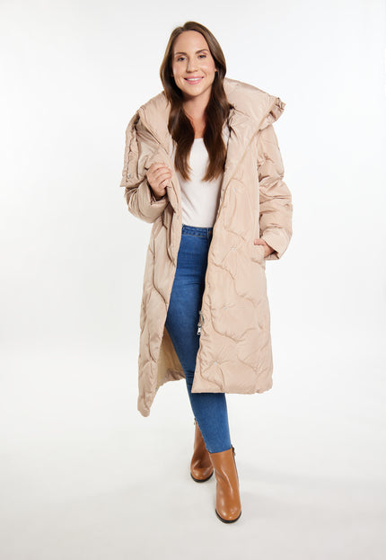usha Damen Lange Steppjacke