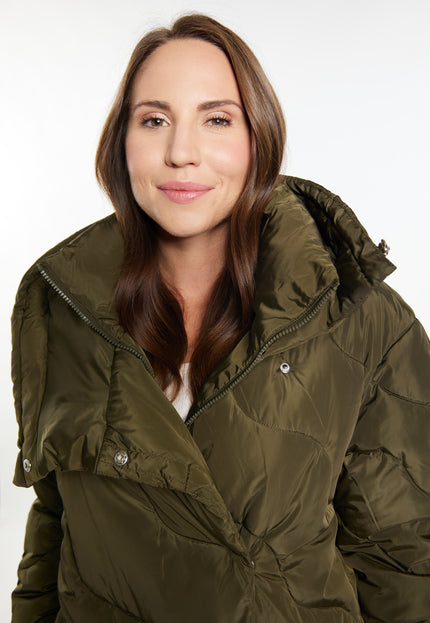 usha Damen Lange Steppjacke