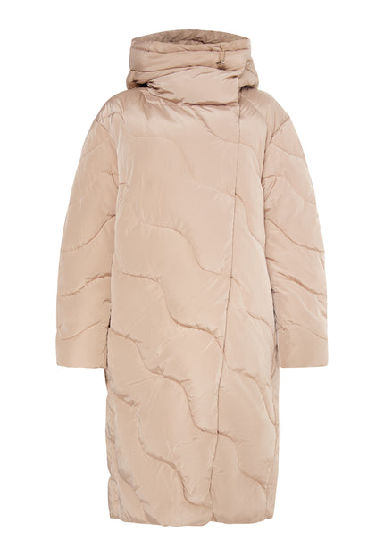 usha Damen Lange Steppjacke