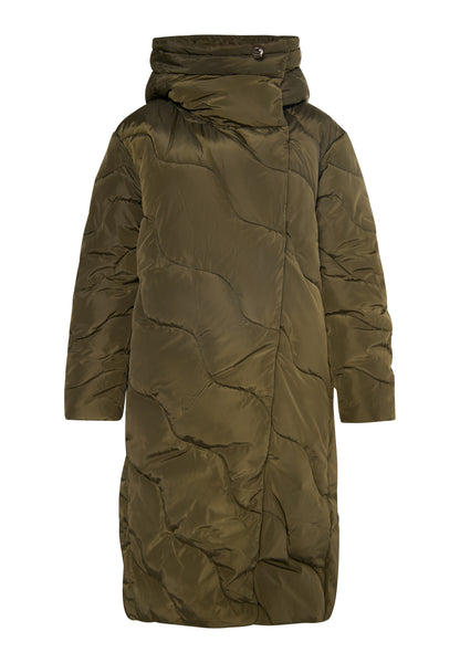 usha Damen Lange Steppjacke