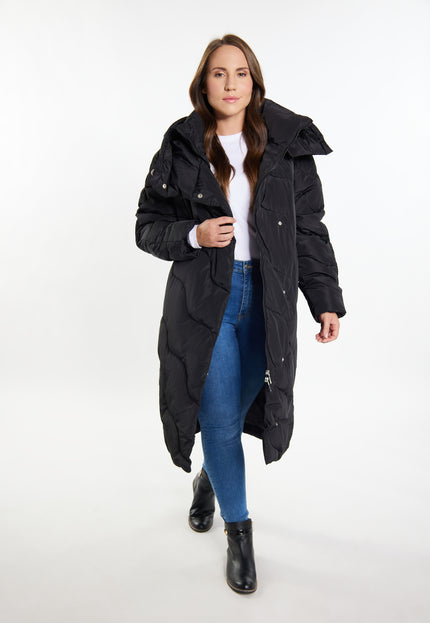 usha Damen Lange Steppjacke