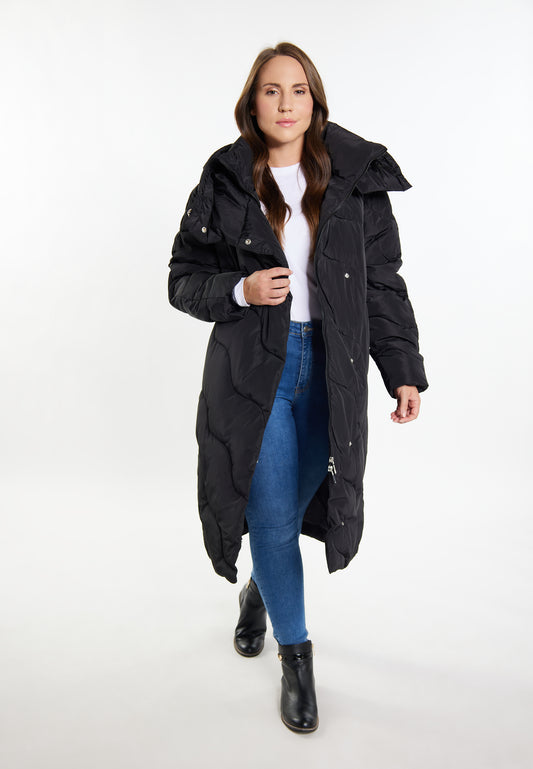 usha Damen Lange Steppjacke