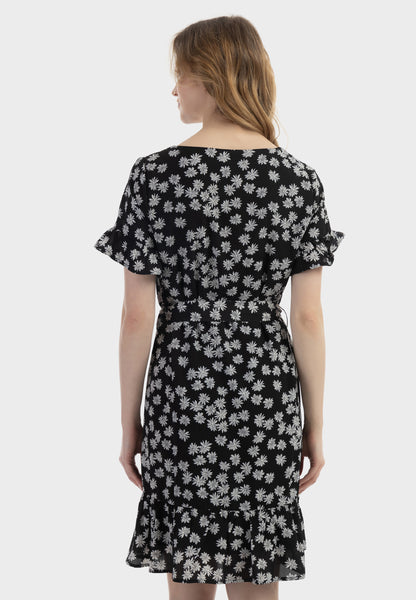usha Damen Midi Kleid mit Rüschen