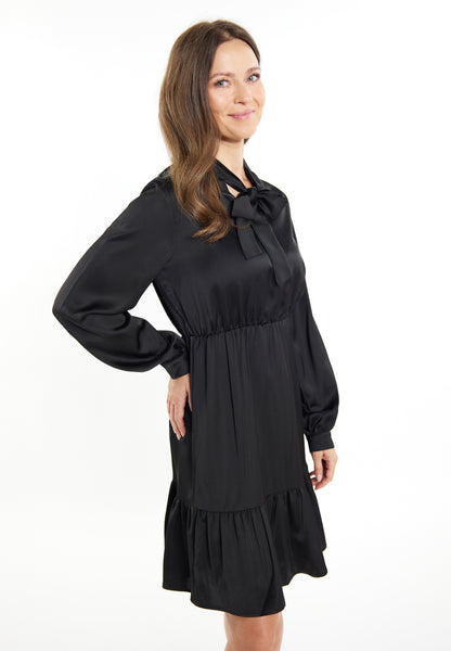 usha BLACK LABEL Women's Midi Dress With Flounce