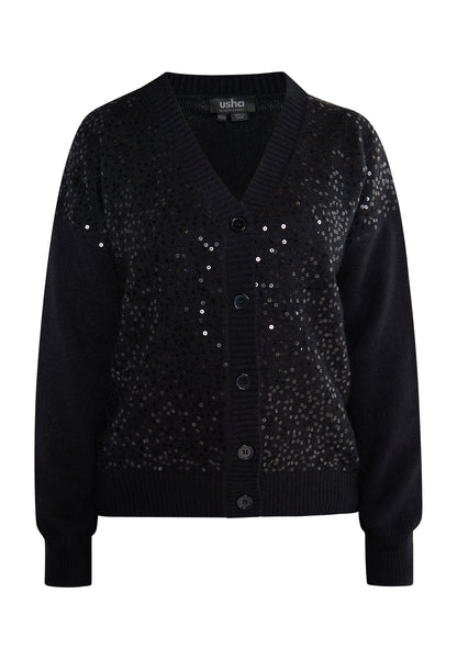 usha BLACK LABEL Women's Knit Cardigan