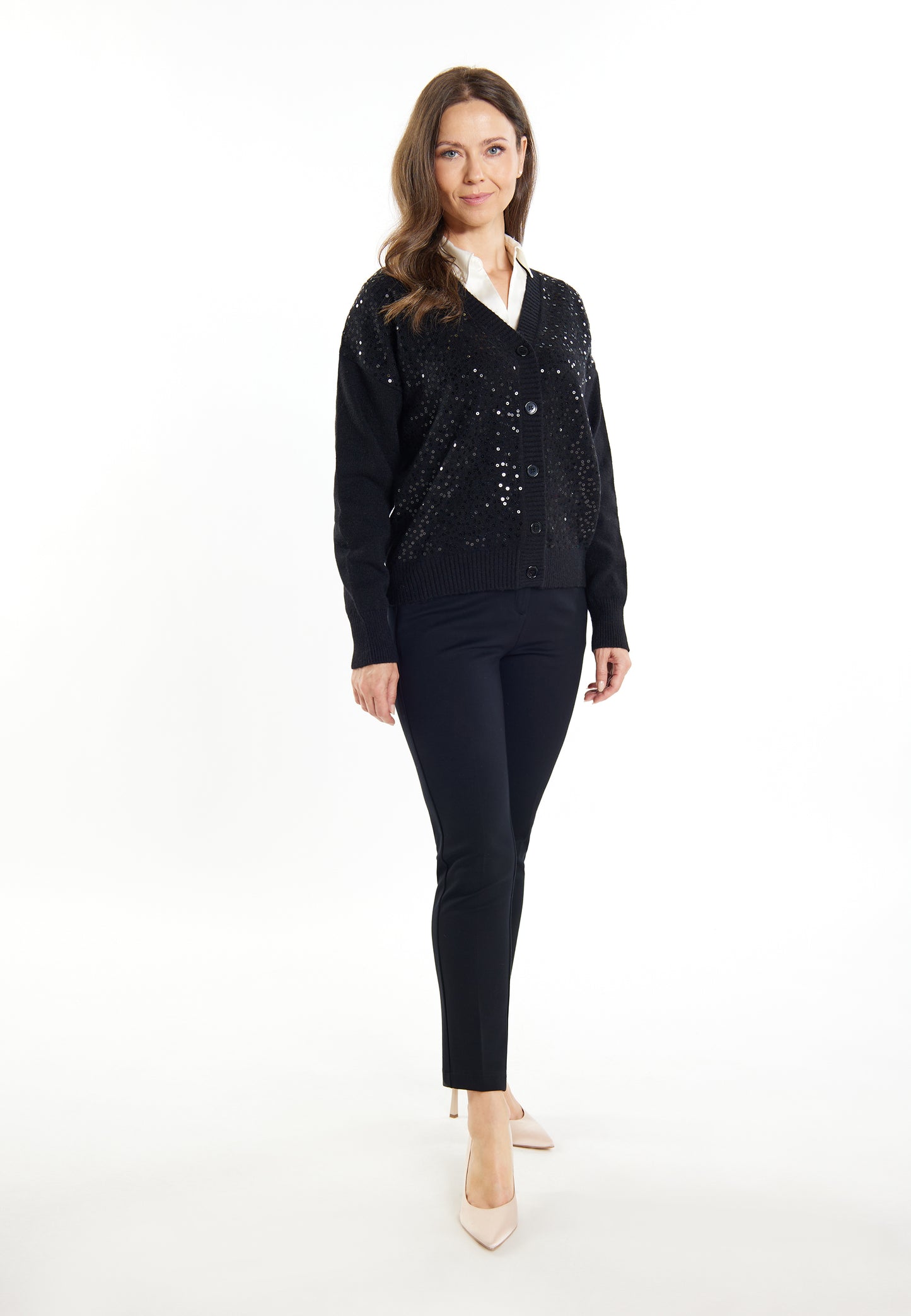 usha BLACK LABEL Women's Knit Cardigan
